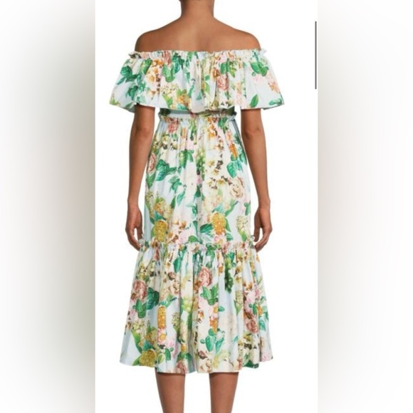 🩵🩷CARA CARA 🩷🩵 Marta Floral Midi Dress size 0 / $595 retail - Picture 2 of 14